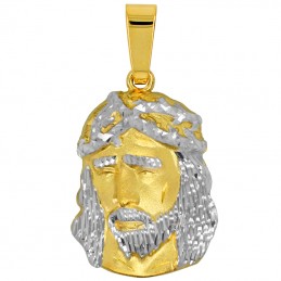 Złoty Medalik Głowa Jezusa...