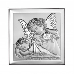 Obrazek Srebrny Chrzest Święty 8x8cm