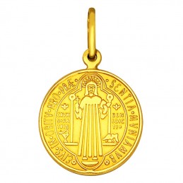 Złoty Medalik Św. Benedykta...