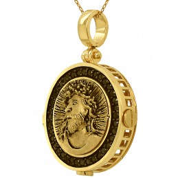 Złoty medalik pasja Jezusa Chrystusa Pamiątka 5,9g złoto 585