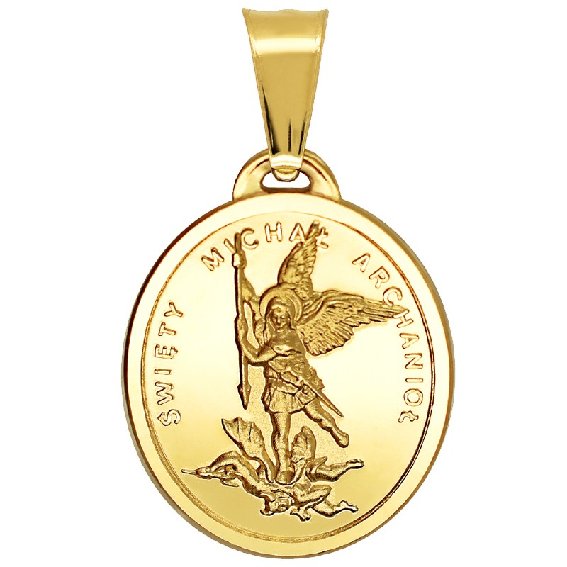Medalik Świętego Michała Archanioła Pamiątka złoto pr 585
