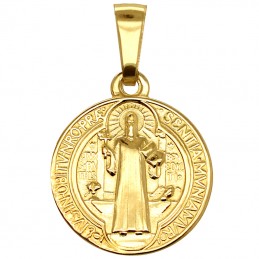 Złoty Medalik Św. Benedykta...
