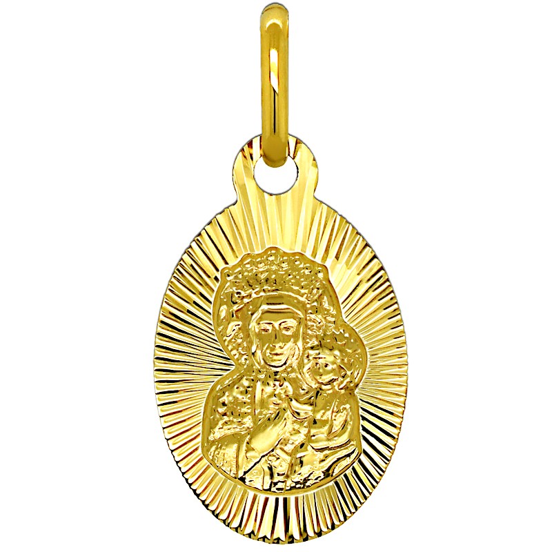 Złoty medalik Matka Boża Pamiątka Komunii św. 0,53 pr 585