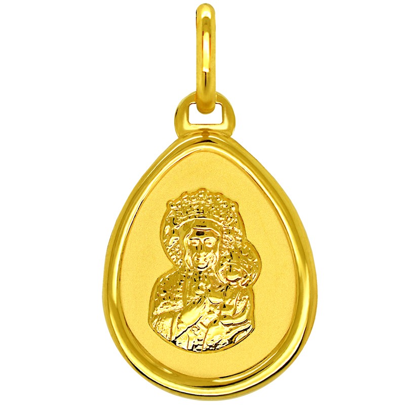 Złoty medalik Matka Boża Pamiątka Komunii św. 0,58 pr 585