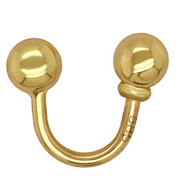Złoty kolczyk Piercing Podkówka wargi ucho septum pr. 585