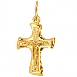Krzyżyk katolicki warszawski złoto 585