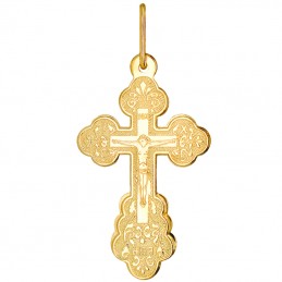 Złoty Krzyżyk prawosławny monastyr złoto 585