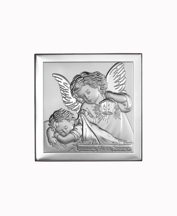 Obrazek Srebrny Chrzest Święty 8x8cm