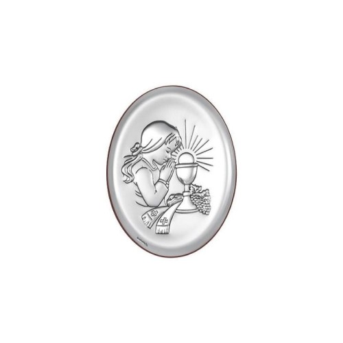 Obrazek Srebrny I Komunia Święta 7x9cm