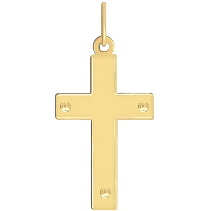 Złoty Krzyżyk Figura Jezusa Chrystusa Pamiątka 2,13 białe złoto pr. 585