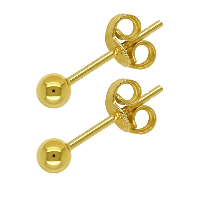 Złote Kolczyki Kuleczki sztyft 2,43mm/0,67g złoto 585