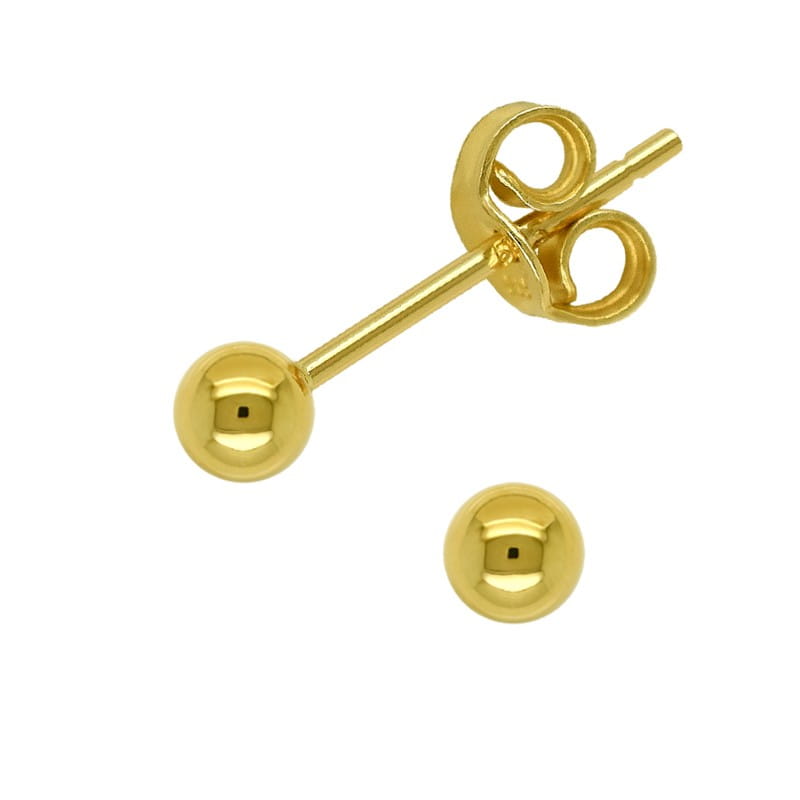 Złote Kolczyki Kuleczki sztyft 2,43mm/0,67g złoto 585