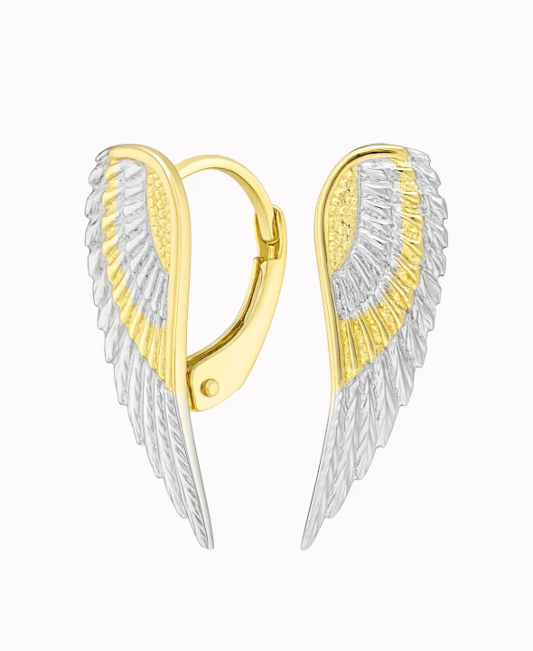 Złote kolczyki Skrzydła Anioła New Angel 635/1,99g próba 585