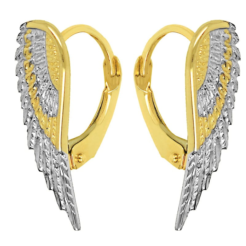 Złote kolczyki Skrzydła Anioła New Angel 635/1,99g próba 585