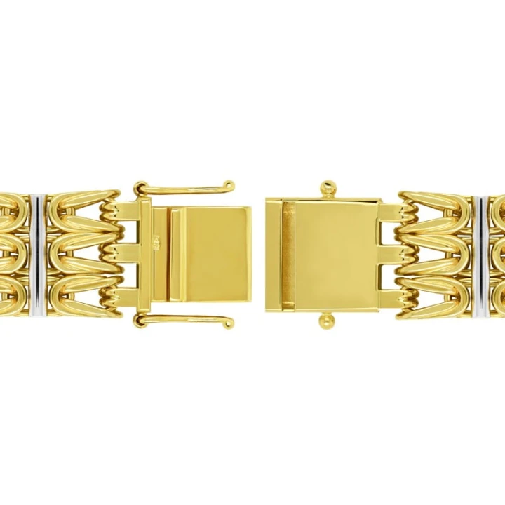 Złota bransoletka splot Królewskix3 RAMZES 95,5/21cm pr585