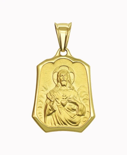 Złoty Szkaplerz, dwustronny medalik Matka Boża pr.585 XL