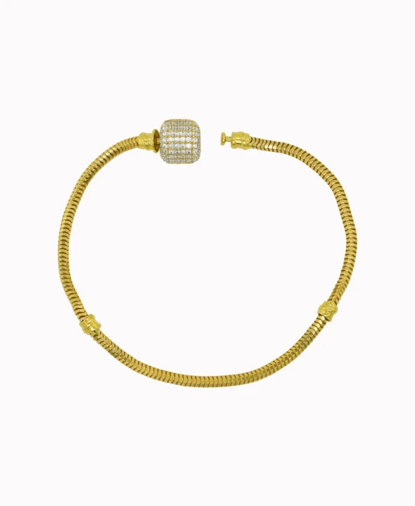 Złota Modułowa bransoletka Baza 18,5cm