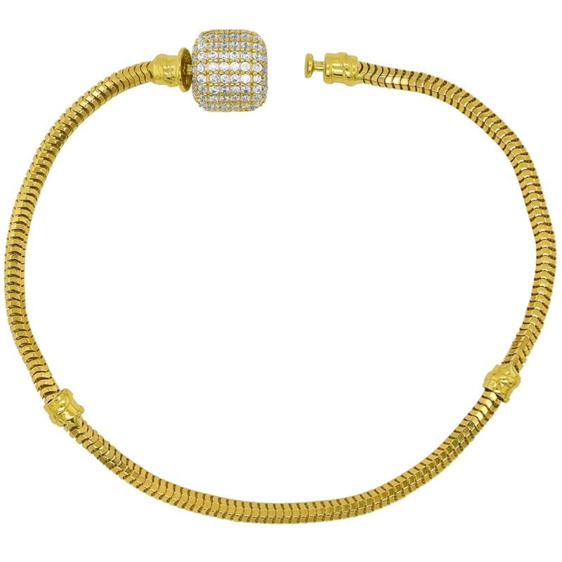 Złota Modułowa bransoletka Baza 18,5cm