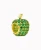 Charms Jabłko Modułowej bransolety  Green Pamiątka pr585 złoto