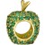 Charms Jabłko Modułowej bransolety  Green Pamiątka pr585 złoto