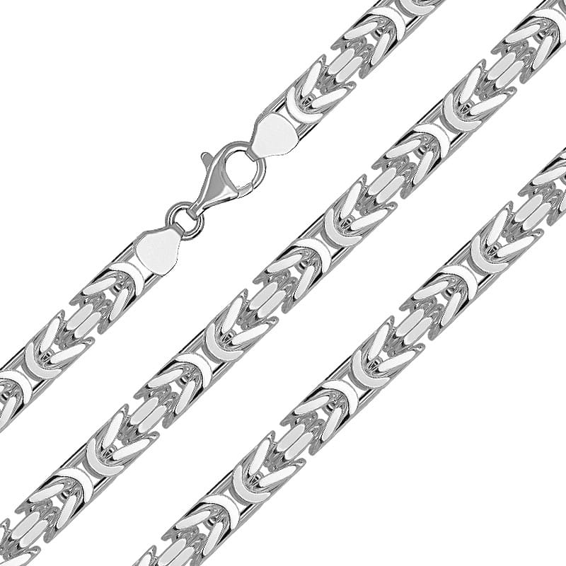 Srebrny łańcuszek splot Królewski 60cm 174g pr. 925