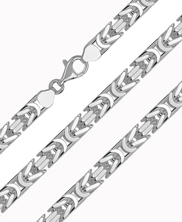 Srebrny łańcuszek splot Królewski 55cm 159g pr. 925