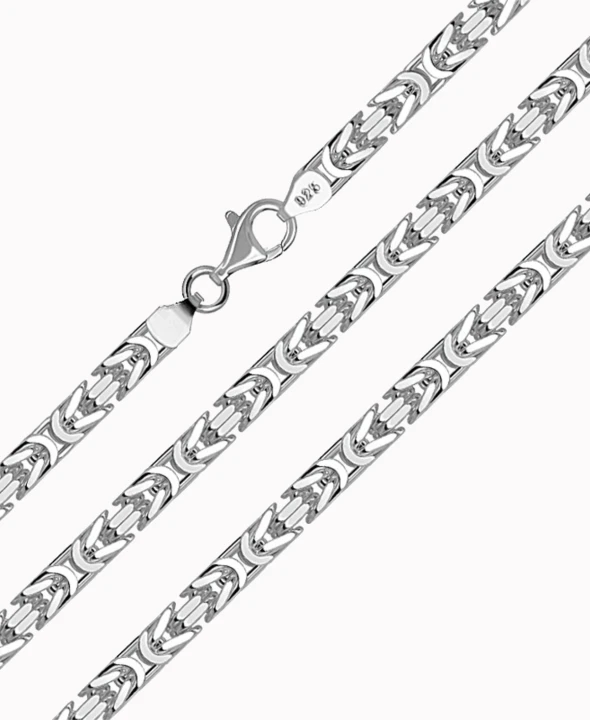 Srebrny łańcuszek splot Królewski 60cm 78g pr. 925