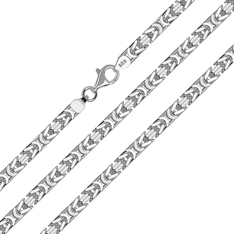 Srebrny łańcuszek splot Królewski 60cm 78g pr. 925