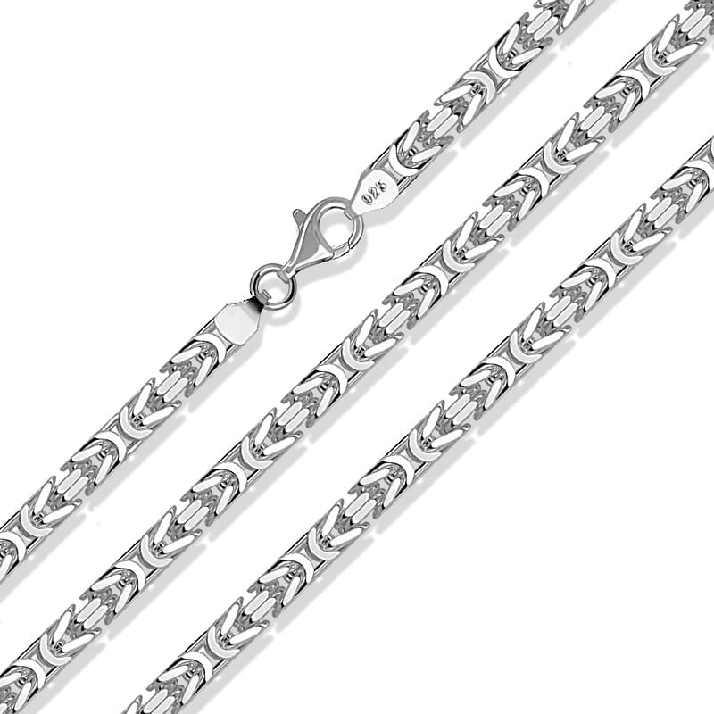 Srebrny łańcuszek splot Królewski 60cm 78g pr. 925