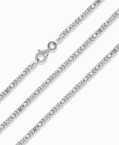 Srebrny łańcuszek splot Królewski 60cm 32,20g pr. 925