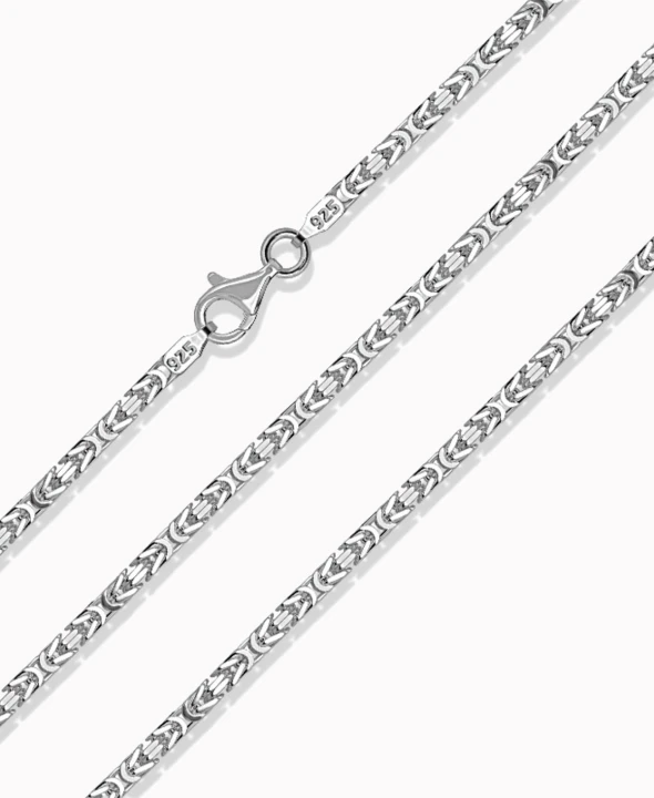 Srebrny łańcuszek splot Królewski 60cm 32,20g pr. 925