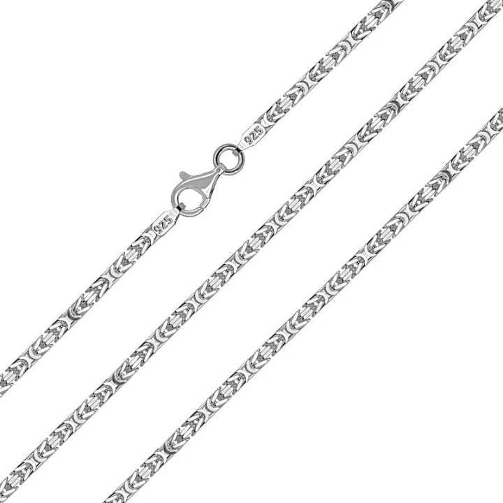 Srebrny łańcuszek splot Królewski 60cm 32,20g pr. 925