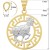 Baran znak zodiaku L przywieszka pamiątka z białym złotem 585