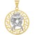 Bliźnięta znak zodiaku L przywieszka pamiątka z białym złotem 585