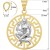 Panna znak zodiaku L przywieszka pamiątka z białym złotem 585