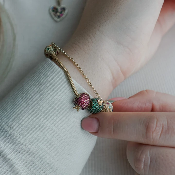 Charms Jabłko do Modułowej bransolety DISCO Pamiątka pr.585