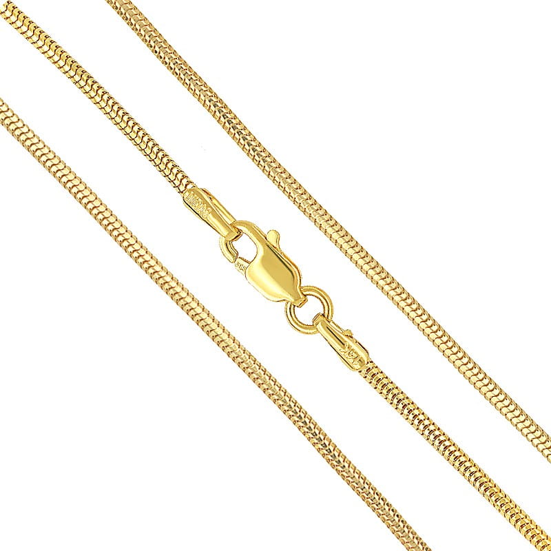 Złoty Łańcuszek splot Linka - Snake 45cm 3,1g pełne złoto 585