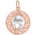 Koziorożec znak zodiaku L przywieszka pamiątka Czerwone i białe złoto pr.585