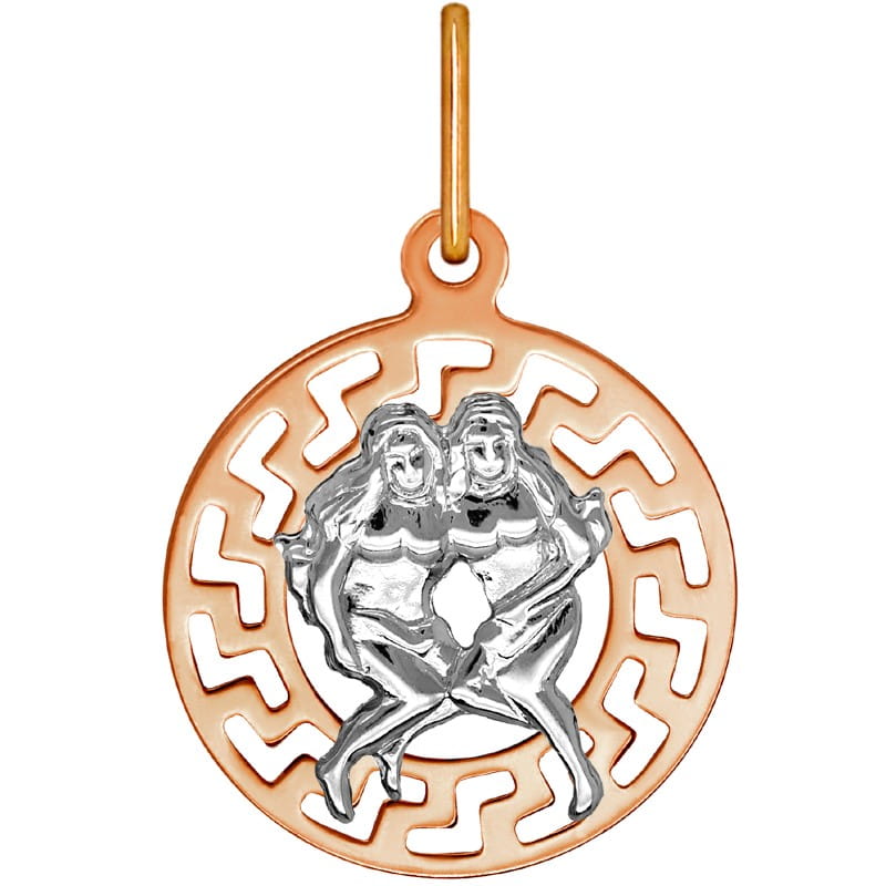 Znak zodiaku przywieszka Bliźnięta złoto pr.585