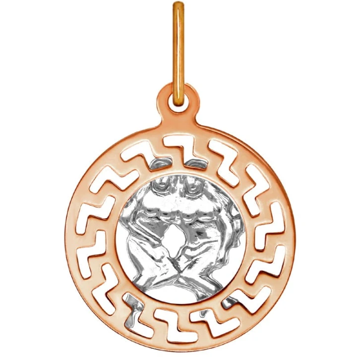 Znak zodiaku przywieszka Bliźnięta złoto pr.585