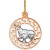 Znak zodiaku przywieszka Bliźnięta złoto pr.585
