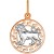 Znak zodiaku przywieszka Bliźnięta złoto pr.585