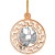 Znak zodiaku przywieszka Bliźnięta złoto pr.585