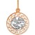 Znak zodiaku przywieszka Bliźnięta złoto pr.585