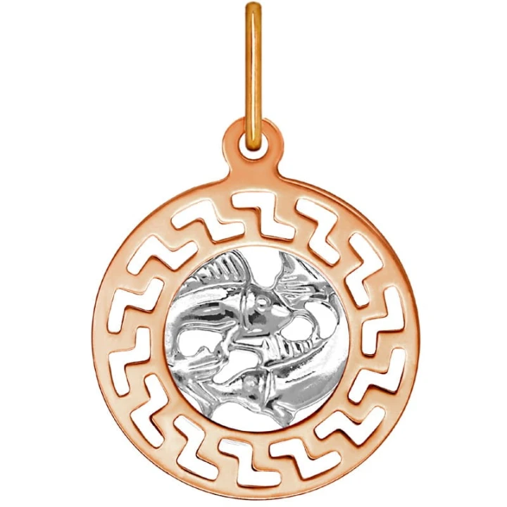 Znak zodiaku przywieszka Bliźnięta złoto pr.585