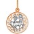Znak zodiaku przywieszka Bliźnięta złoto pr.585