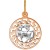 Znak zodiaku przywieszka Bliźnięta złoto pr.585