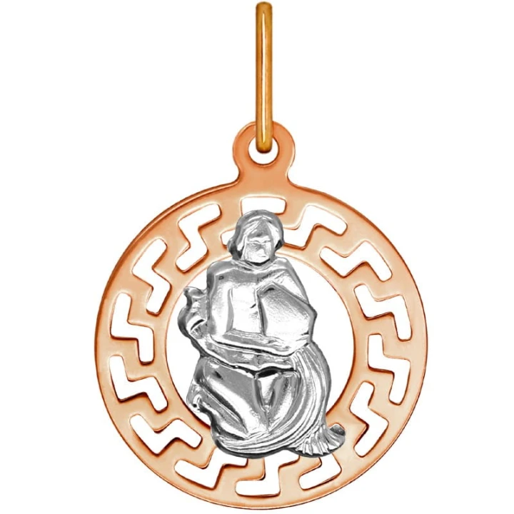 Znak zodiaku przywieszka Bliźnięta złoto pr.585