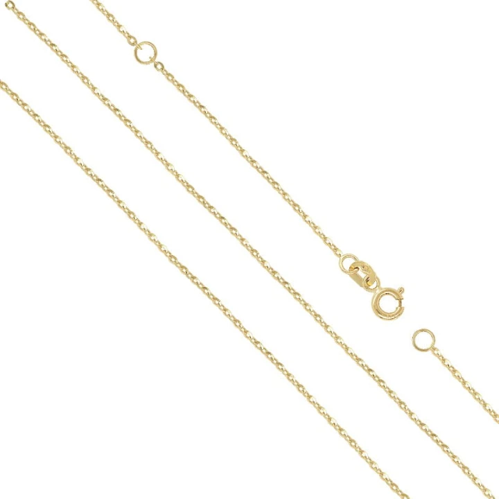 Złoty Łańcuszek splot Ankier Diamentowany 45cm 1,0g