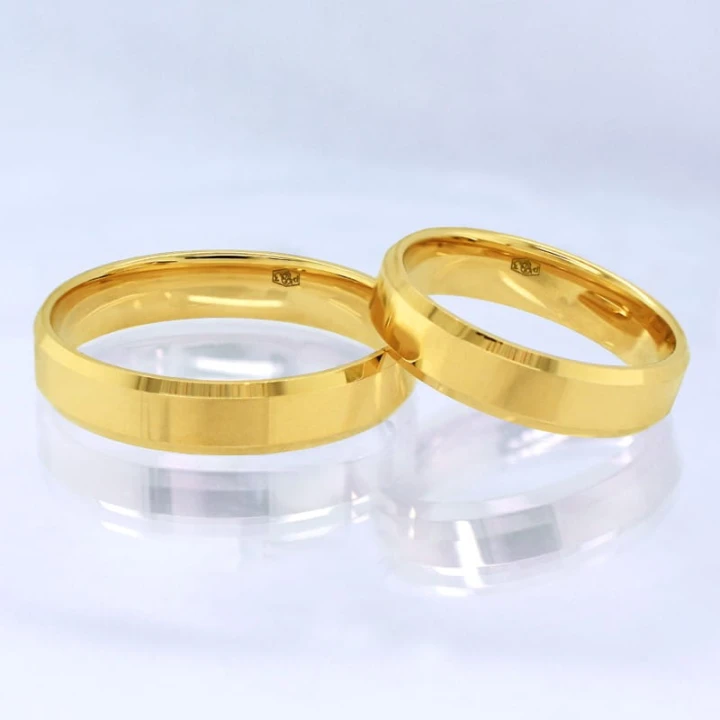 Obrączki płaskie fazowane trapez soczewka pr. 585